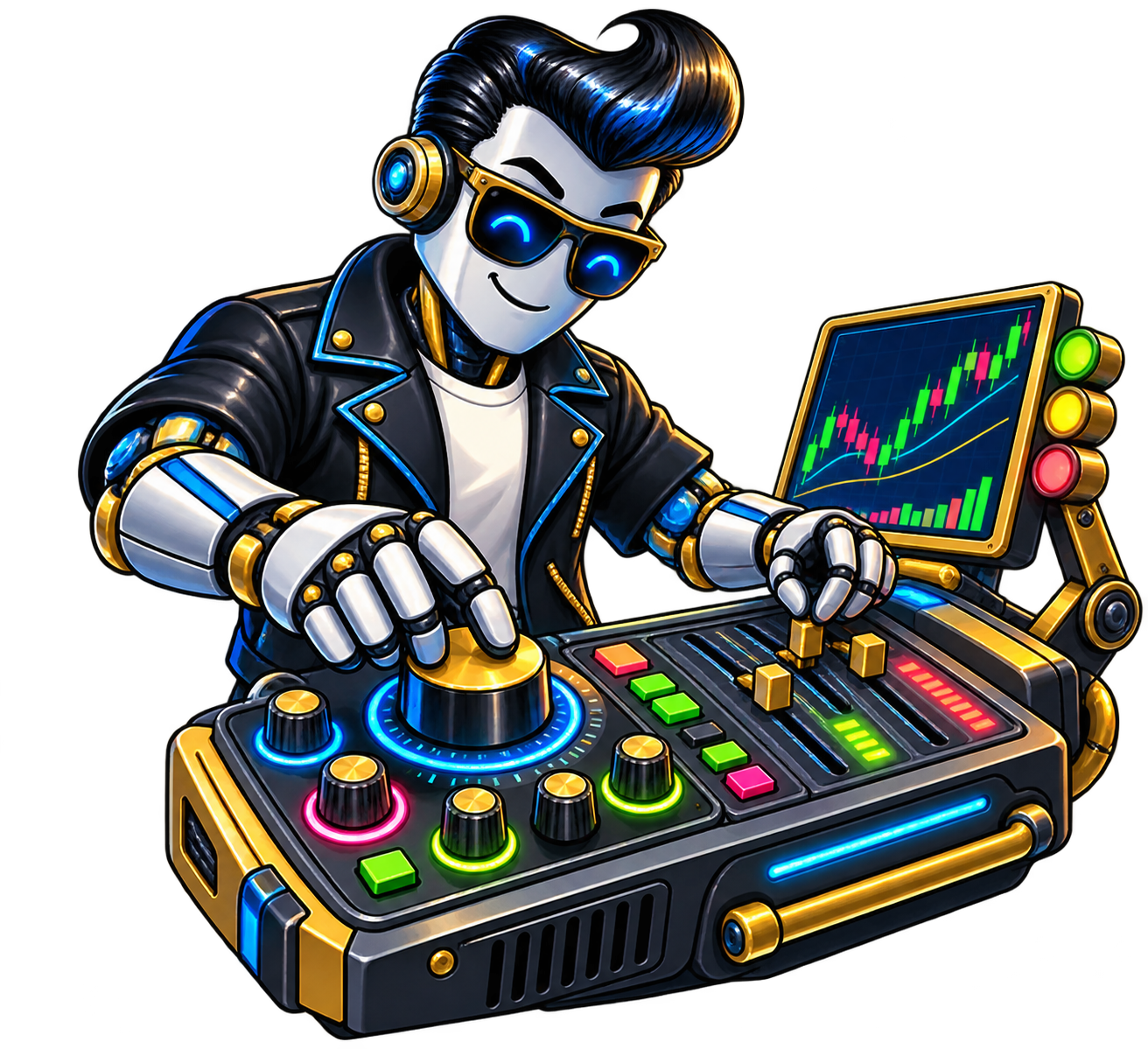 Robot tuning a customizable trading console